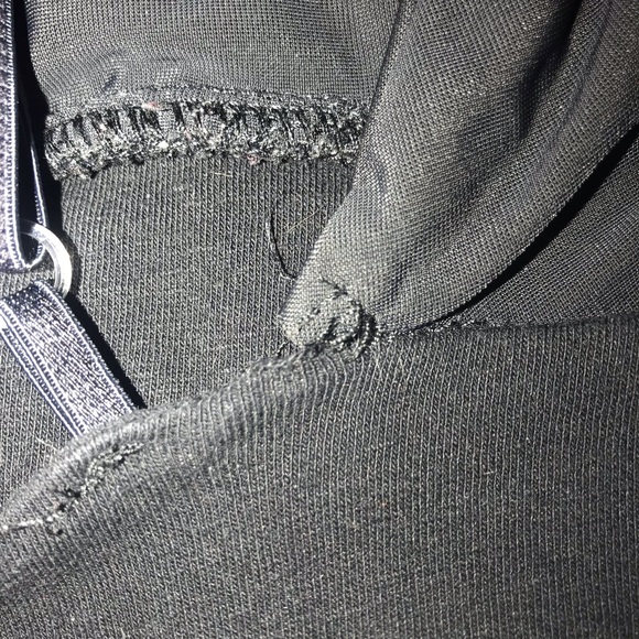 Deep V plunging black bodysuit leotard open back - Picture 6 of 8